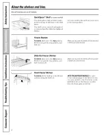 Preview for 8 page of GE DSF25KGTABG and Owner'S Manual And Installation