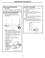 Preview for 23 page of GE DSF25KGTABG and Owner'S Manual And Installation