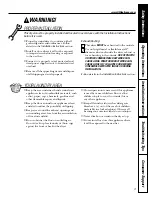 Preview for 3 page of GE DSKS433E Owner'S Manual And Installation Instructions