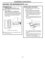 Preview for 26 page of GE DSS25MSSHSS and Owner'S Manual And Installation