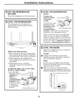 Preview for 29 page of GE DSS25MSSHSS and Owner'S Manual And Installation