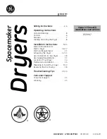 GE DSXH47EG Owner'S Manual & Installation Instructions preview