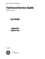 GE DSXH47EG Technical Service Manual preview