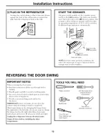 Предварительный просмотр 19 страницы GE DTS18ICSHRWW and Owner'S Manual And Installation Instructions