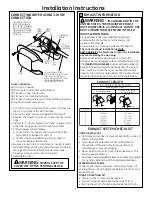 Preview for 3 page of GE DuraDrum GTDL310EMWS Installation Instructions Manual