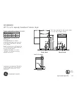 Предварительный просмотр 1 страницы GE DuraDrum GTDP200EM Dimensions And Installation Information