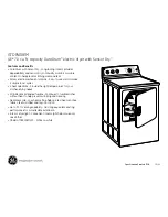 Preview for 3 page of GE DuraDrum GTDP400EM Dimensions And Installation Information