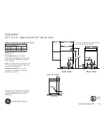 GE DuraDrum GTDX100EM Dimensions And Installation Information preview