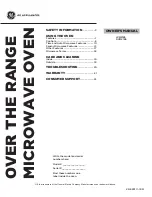 GE DVM2185 Owner'S Manual preview