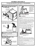 Preview for 2 page of GE DWSR405GBWW Installation Instructions Manual