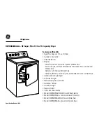 Предварительный просмотр 3 страницы GE DWSR483EAAA Dimensions And Installation Information