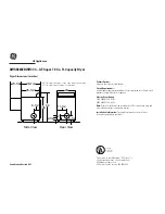 GE DWSR483EBWW Dimension Manual preview