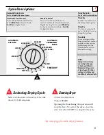 Предварительный просмотр 9 страницы GE DWXQ473ET Owner'S Manual