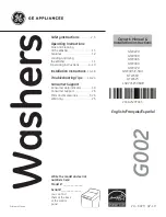 Preview for 1 page of GE E-Star GTW485 Owner'S Manual & Installation Instructions