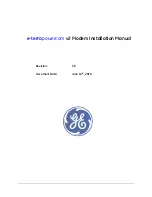 Preview for 1 page of GE e-terrapowercom Installation Manual