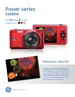 GE E1680W Specifications предпросмотр