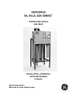 Preview for 1 page of GE E4-1100 Installation, Operation And Maintenance Manual