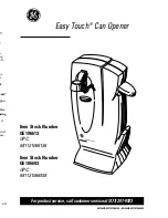 GE Easy Touch 681131066136 Owner'S Manual preview