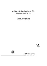 Preview for 3 page of GE eBike with Control Terminal PC Operator'S Manual