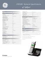 Preview for 2 page of GE Edge 25951EE1 Specifications