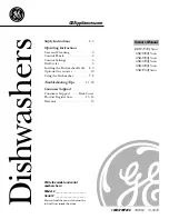 GE EDW1500J Series Owner'S Manual preview