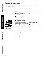 Предварительный просмотр 10 страницы GE EDW4000 Series Owner'S Manual