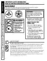 Preview for 2 page of GE EGR3000 Owner'S Manual & Installation Instructions