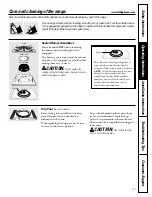 Preview for 27 page of GE EGR3000 Owner'S Manual & Installation Instructions