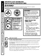 Preview for 2 page of GE EGR3001 Owner'S Manual & Installation Instructions