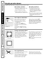 Preview for 8 page of GE EGR3001 Owner'S Manual & Installation Instructions