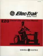 Preview for 1 page of GE Elec-Trak E20 Owner'S Use And Care Manual