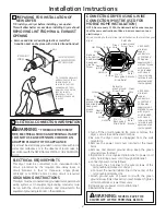 Предварительный просмотр 2 страницы GE Electric Dryer 02 Installation Instructions Manual