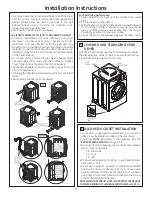 Предварительный просмотр 6 страницы GE Electric Dryer 02 Installation Instructions Manual