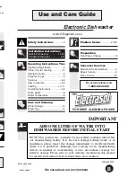 Preview for 1 page of GE Electronic Dishwasher Use And Care Manual