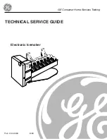 GE Electronic Icemaker Technical Service Manual preview