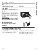 Предварительный просмотр 27 страницы GE ENERGY STAR AHC24 Series Owner'S Manual & Installation Instructions