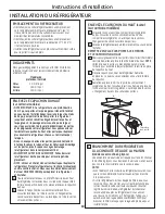 Preview for 60 page of GE Energy Star GFSF2KEY Owner'S Manual And Installation Manual