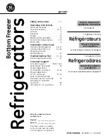 Preview for 1 page of GE ENERGY STAR GFSF6KEX Owner'S Manual And Installation Instructions