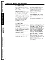 Preview for 12 page of GE ENERGY STAR GFSF6KEX Owner'S Manual And Installation Instructions