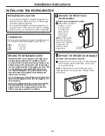 Preview for 16 page of GE ENERGY STAR GFSF6KEX Owner'S Manual And Installation Instructions