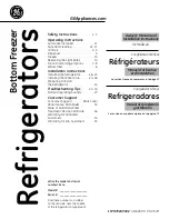 Preview for 1 page of GE ENERGY STAR GFSF6KEX Owner'S Manual & Installation Instructions