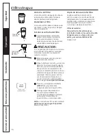 Preview for 76 page of GE ENERGY STAR GFSF6KEX Owner'S Manual & Installation Instructions