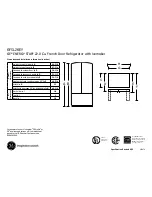 Preview for 1 page of GE ENERGY STAR GFSL2KEY Dimensions And Installation Information