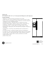 Preview for 2 page of GE ENERGY STAR GSF25JGC Dimensions And Installation Information