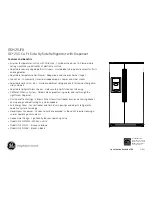 Preview for 2 page of GE ENERGY STAR GSH25JFX Dimensions And Installation Information