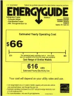 GE ENERGY STAR GSHF9NGYWW Energy Manual preview