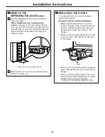 Preview for 21 page of GE ENERGY STAR GSS23QSTSS Owner'S Manual And Installation