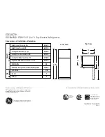 GE ENERGY STAR GTE16DTH Dimensions And Installation Information preview