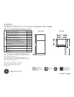 Preview for 1 page of GE Energy Star GTH18DCX Dimensions And Installation Information