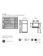 GE ENERGY STAR GTH18EBCBB Dimensions And Installation Information preview